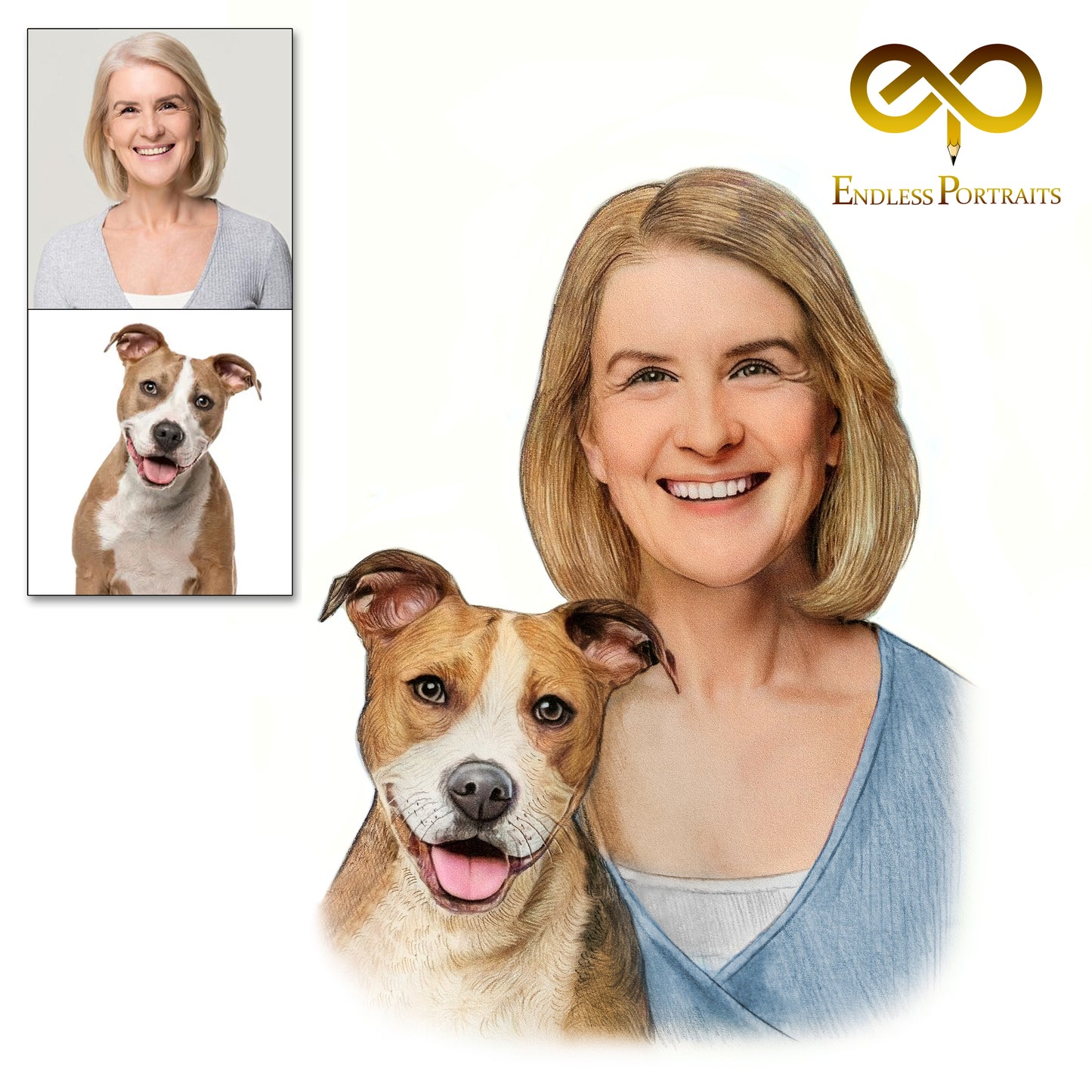 Highly Detailed Colored Pencil Portrait