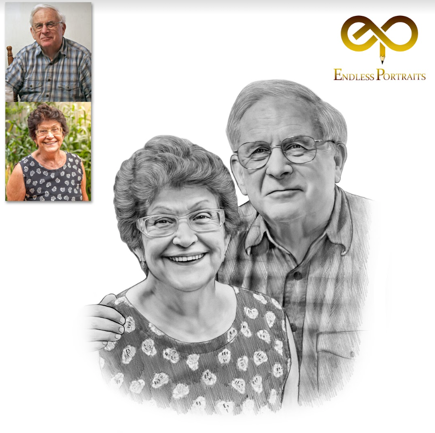 Highly Detailed Charcoal Pencil Portrait