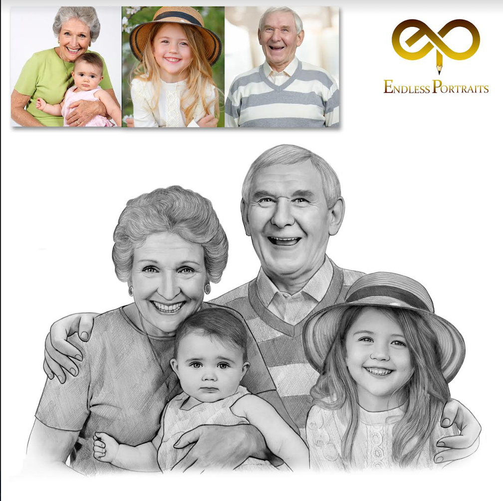 Highly Detailed Charcoal Pencil Portrait